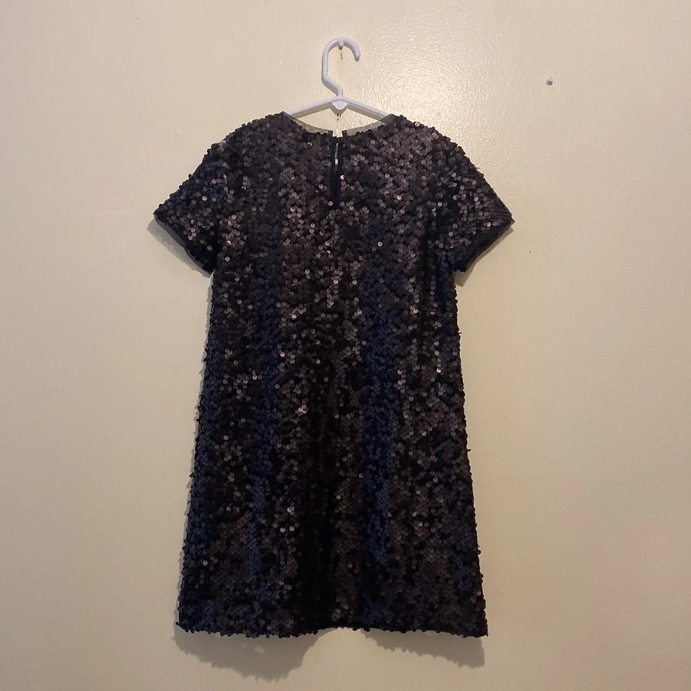 Gap Kids Sequins Black mini shift dress. Size M